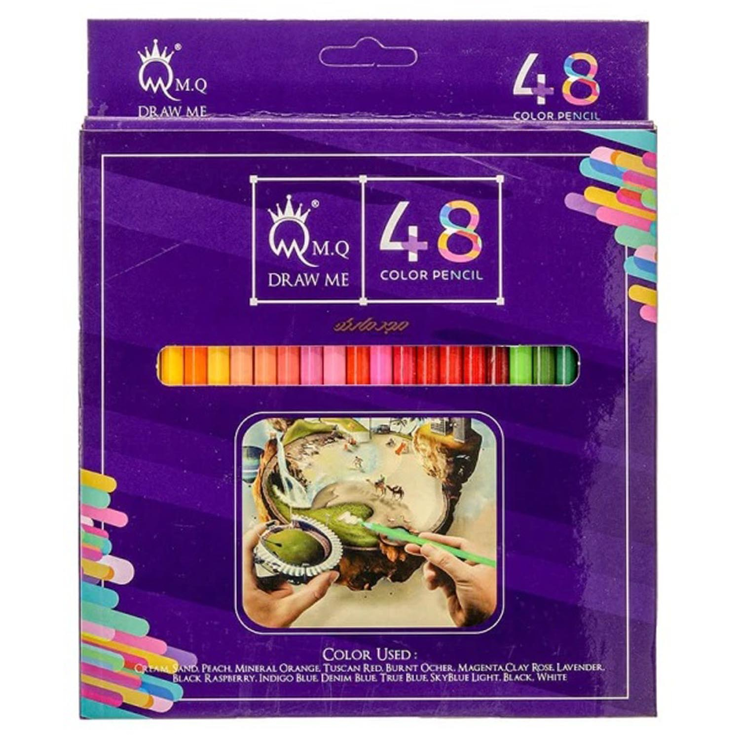 مداد رنگی 48 رنگ ام کیو مدل G48