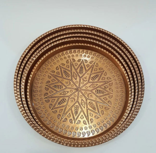سینی مسی مدل گرد کد ZH56