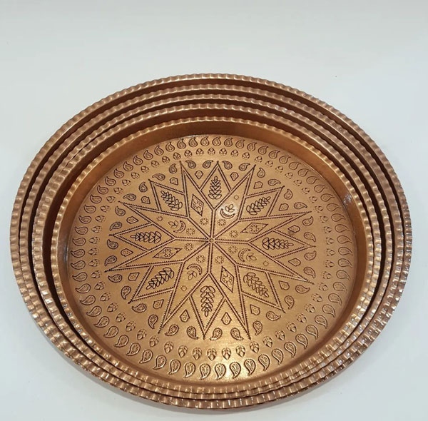 سینی مسی مدل گرد کد ZH56