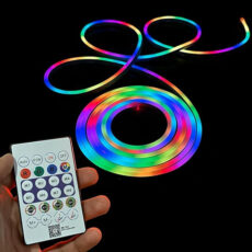 ریسه نئون فلکسی مدل LED-NEON-RGB-IC برنامه پذیر 5 متری