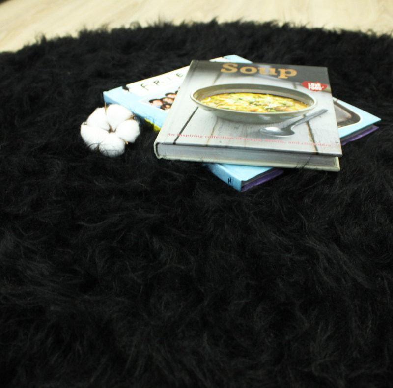 پادری هیراد هوم فرنشینگ طرح خز فانتزی سایز 110×110 سانتی متر