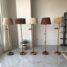 آباژور مدل ایستاده چوبی دست‌ساز مکرومه بوهونست کد TO-M