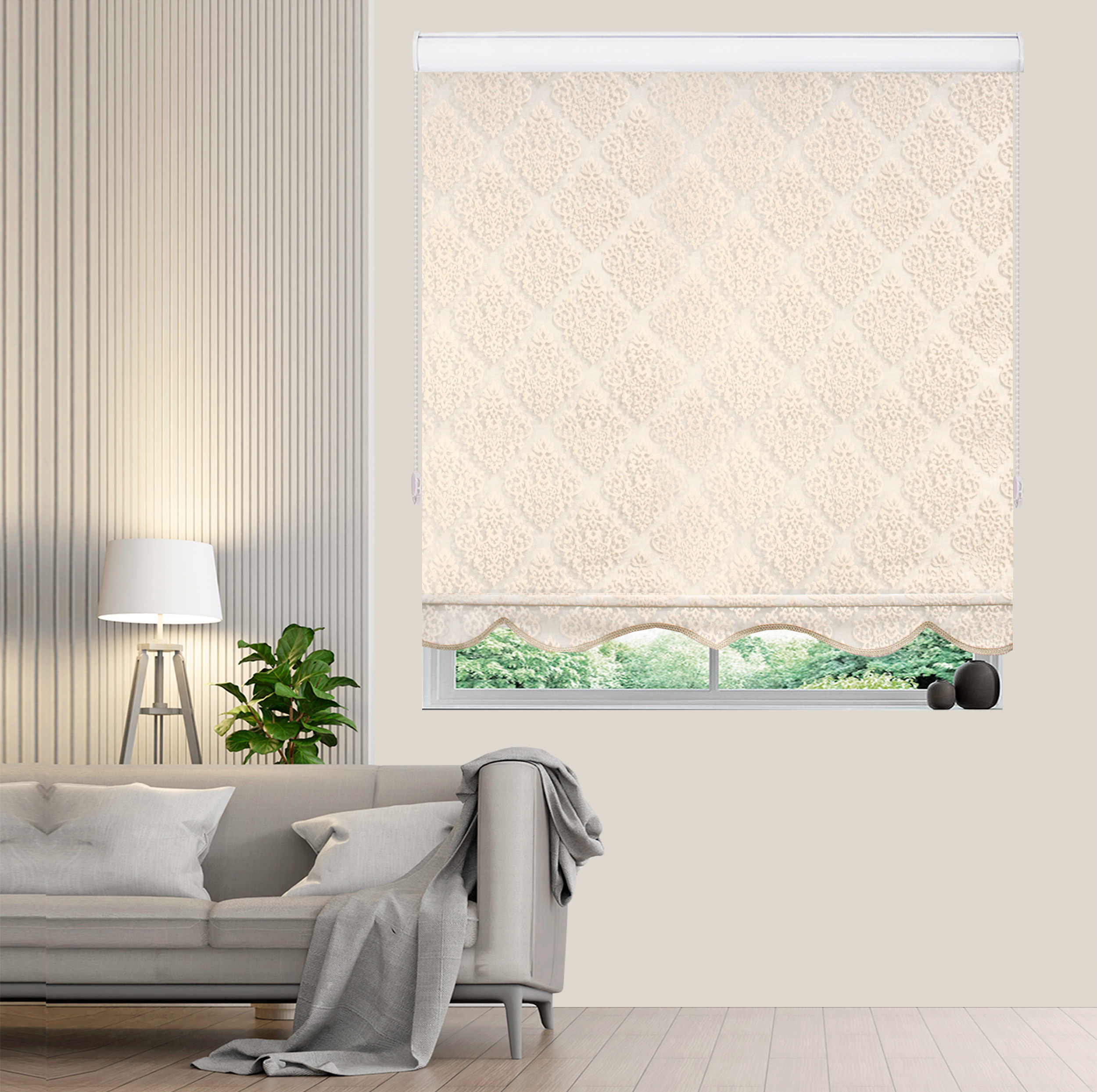 پرده زبرا شب و روز زیو مدل ویدا سایز 150×140 سانتی متر