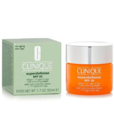 کرم ضد چروک کلینیک مدل Superdefense spf 25 حجم 50 میلی لیتر