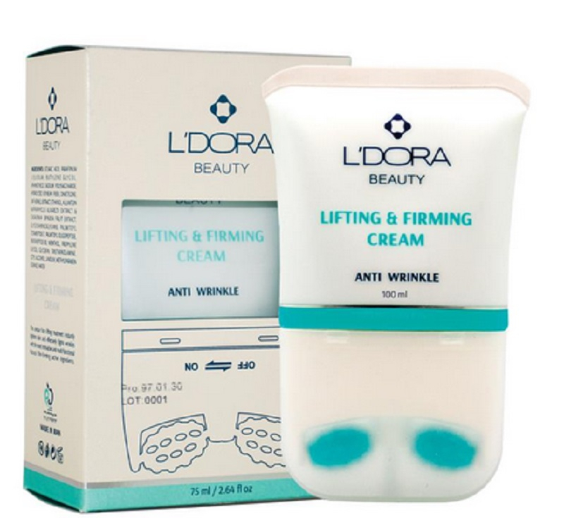 کرم لیفتینگ صورت و گردن لدورا مدل Beauty حجم 100 میلی لیتر
