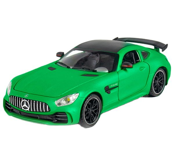 ماکت ماشین مدل فلزی 6 درب بازشو موزیکال Benz AMG GT دودزا