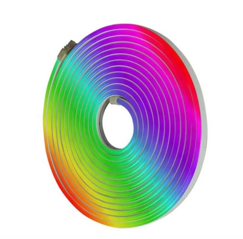 ریسه نئون فلکسی مدل RGB کد 12v طول 2 متر به همراه ریموت و درایور