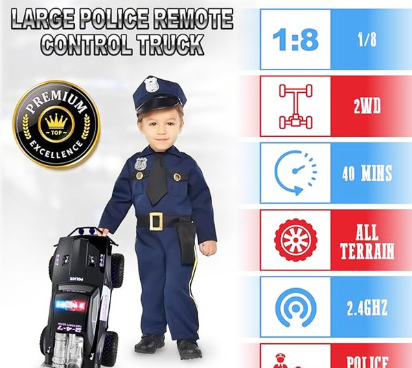 ماشین بازی کنترلی مدل پلیس آفرود