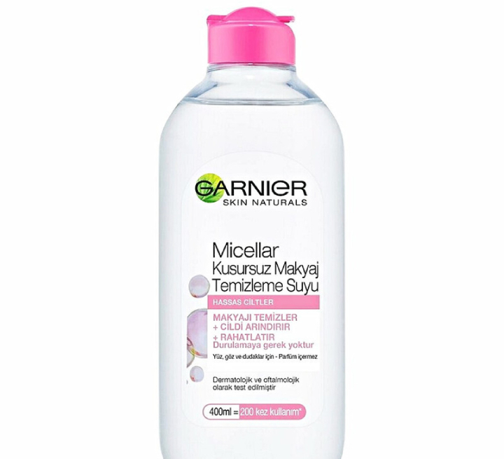 محلول پاک کننده آرایش صورت گارنیه مدل Skin Naturals حجم 400 میلی لیتر