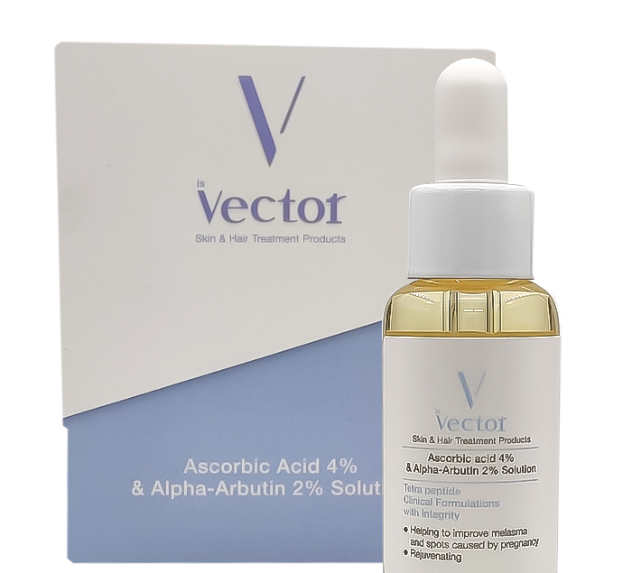 سرم روشن کننده و ضد لک وکتور مدل Ascorbic Acid حجم 30 میلی لیتر
