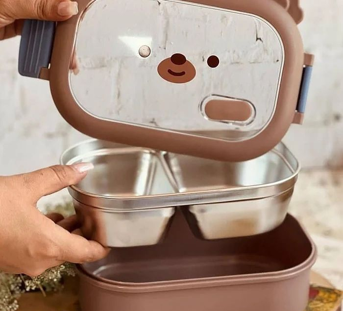 ظرف غذا کودک مدل تدی خرس