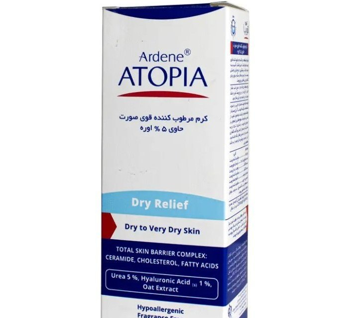 کرم مرطوب کننده صورت آردن مدل Atopia 5٪ Urea حجم 50 میلی لیتر