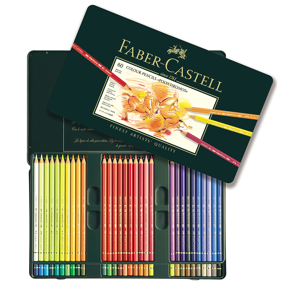 مداد رنگی 60 رنگ فابر کاستل مدل Polychromos کد 62885