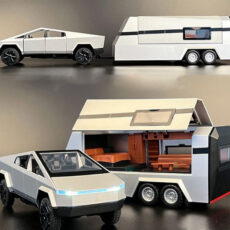 ماشین بازی مدل Tesla Pickup Trailer