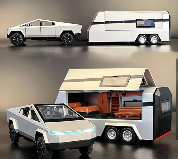 ماشین بازی مدل Tesla Pickup Trailer