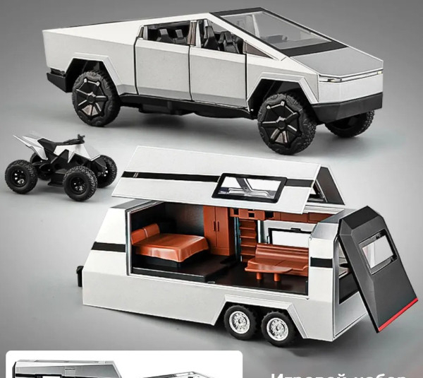 ماشین بازی مدل Tesla Pickup Trailer
