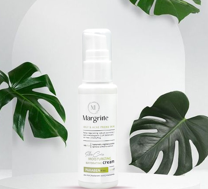 کرم مرطوب کننده و آبرسان مارگریت مدل skin care مناسب پوست های چرب حجم 50 میلی لیتر