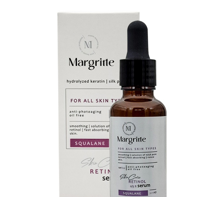 سرم ضد چروک رتینول مارگریت مدل skin care حجم 30 میلی لیتر