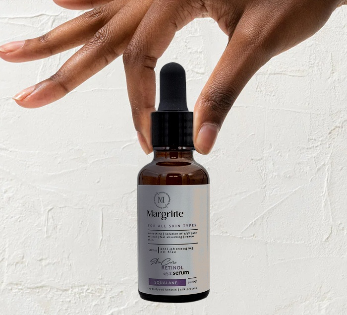 سرم ضد چروک رتینول مارگریت مدل skin care حجم 30 میلی لیتر