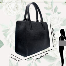 کیف زنانه چرم طبیعی کروکو مدل FATEH129/1K