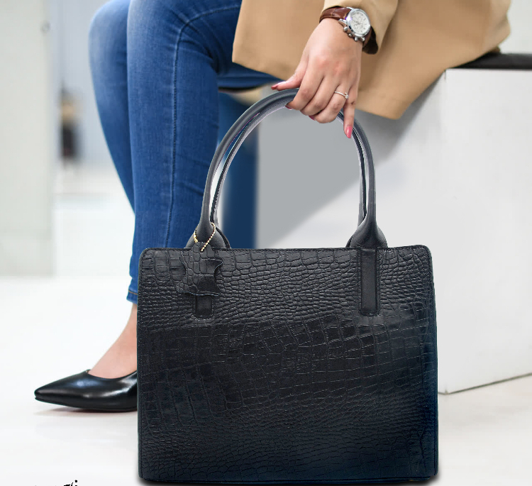 کیف زنانه چرم طبیعی کروکو مدل FATEH129/1K