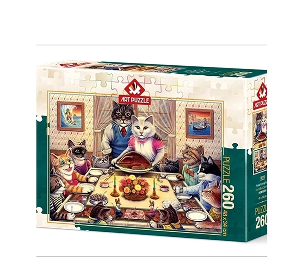 پازل 260 تكه آرت پازل مدل 5025 Feline Family Feast