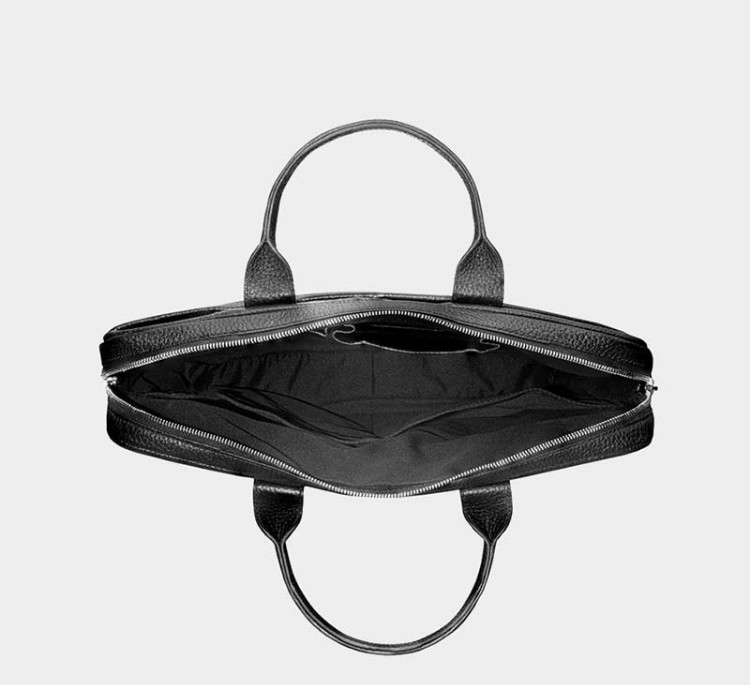 کیف اداری مردانه نوین چرم مدل دو دسته هاوری کد Fd- BE4817