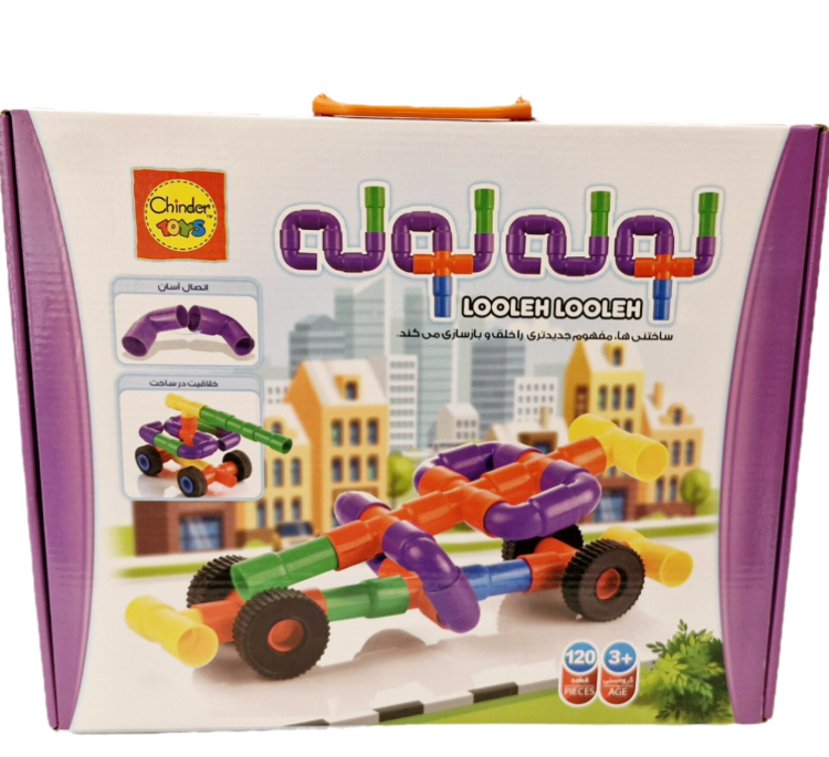 لگو ساختنی لوله لوله 120 قطعه کد 3939