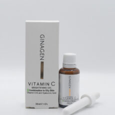 سرم روشن کننده پوست ژیناژن مدل Vitamin C مناسب پوست چرب حجم 30 میلی لیتر