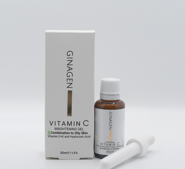 سرم روشن کننده پوست ژیناژن مدل Vitamin C مناسب پوست چرب حجم 30 میلی لیتر