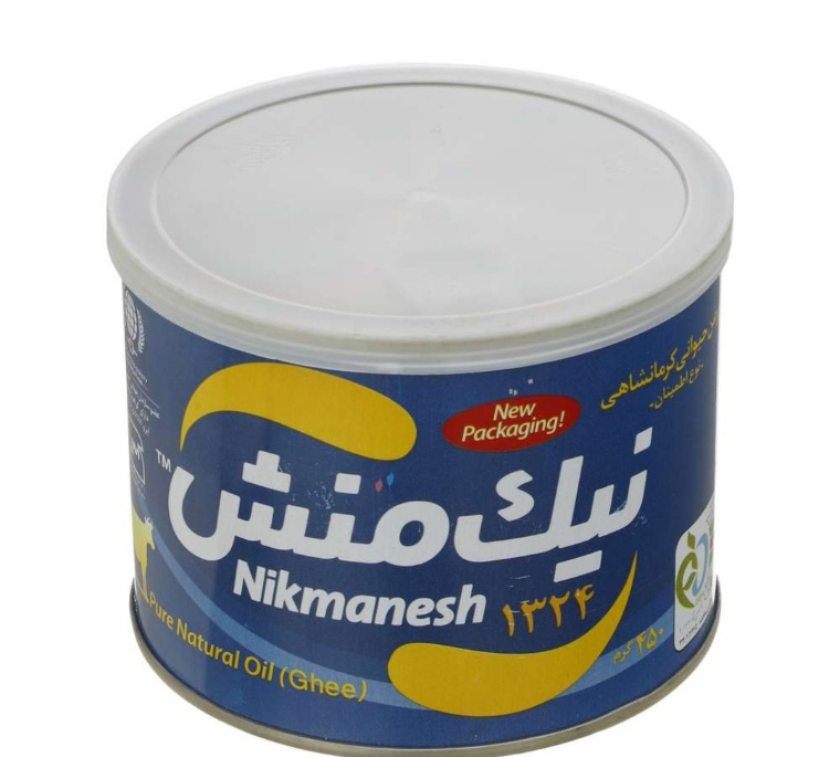 روغن حیوانی کرمانشاهی اطمینان نیک منش وزن 450 گرم