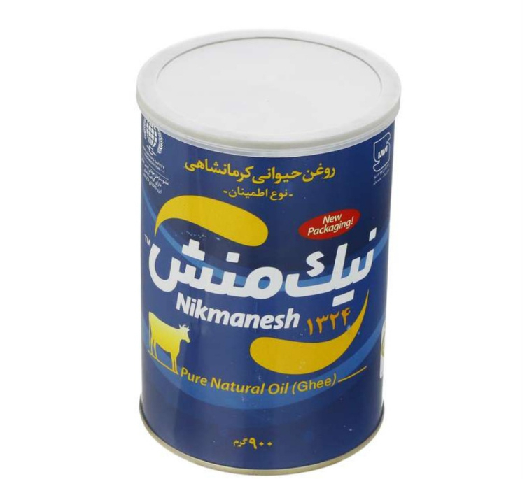 روغن حیوانی کرمانشاهی اطمینان نیک منش وزن 900 گرم