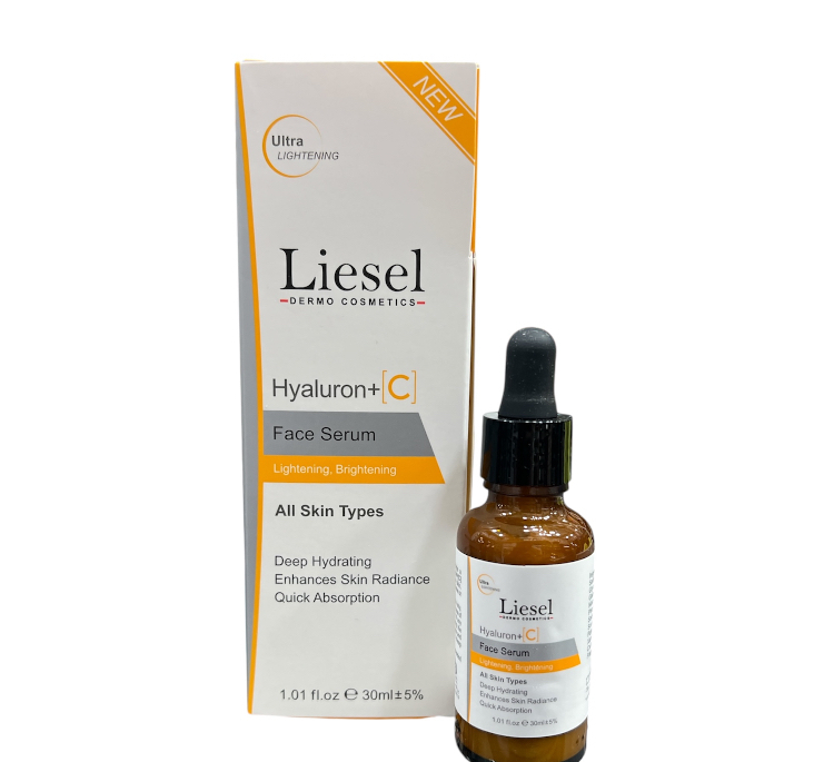 سرم روشن کننده لایسل مدل hyaluron+c حجم 30 میلی لیتر