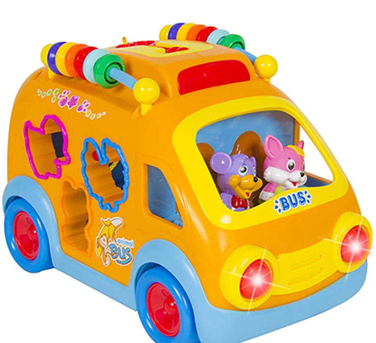 ماشین اتوبوس شادی هولی تویز مدل 988 Activity Shape Sorting Bus