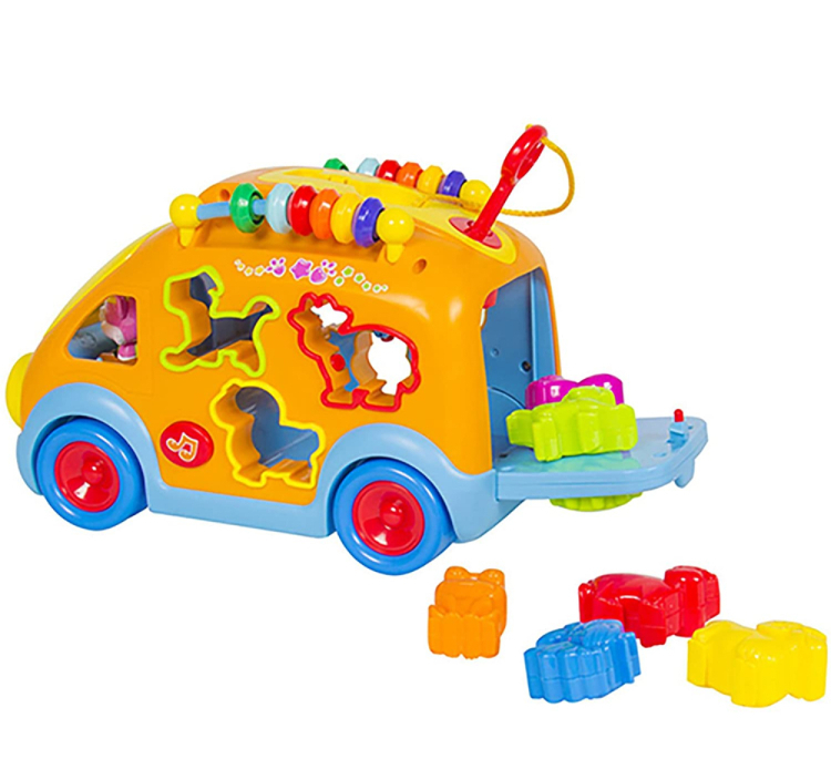 ماشین اتوبوس شادی هولی تویز مدل 988 Activity Shape Sorting Bus