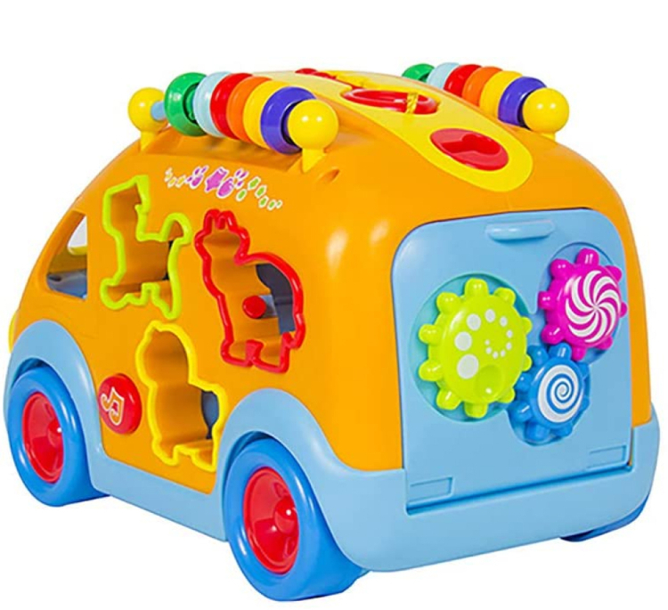 ماشین اتوبوس شادی هولی تویز مدل 988 Activity Shape Sorting Bus