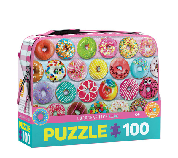 پازل 100 تکه یوروگرافیکس پازلز مدل 9100-5825 Delightful Donuts Lunch Bag
