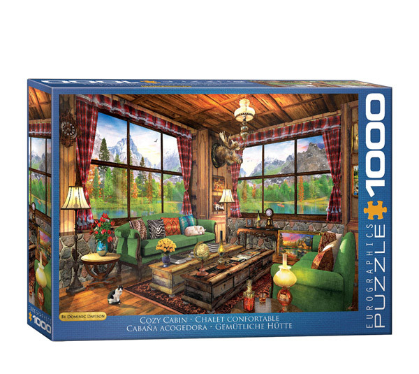 پازل 1000 تکه یوروگرافیکس پازلز مدل Cozy Cabin