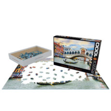 پازل 1000 تکه یوروگرافیکس پازلز مدل 6000-0766 Venice Rialto Bridge