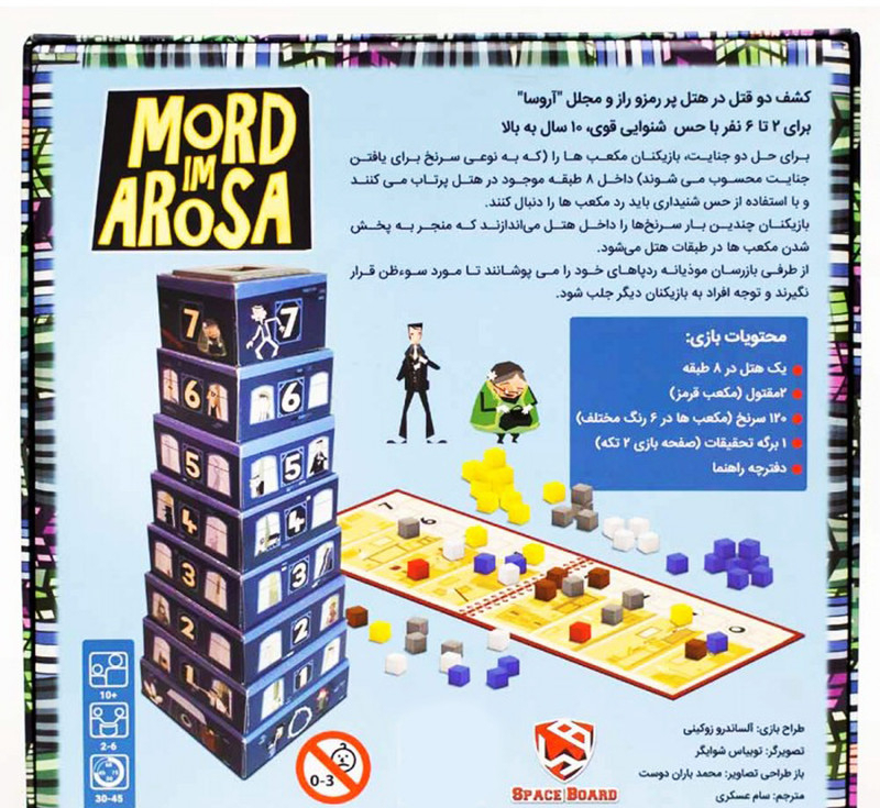 بازی فکری مدل قتل در هتل آروسا