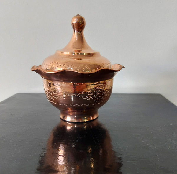 قندان مسی مدل رز کد ZH268.4