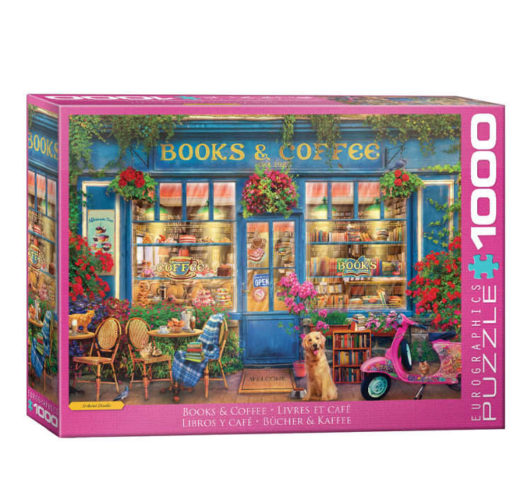 پازل مدل Books & Coffee کد 6000-5869