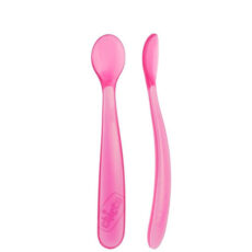 قاشق غذا کودک چیکو مدل softly spoon بسته ۲ عددی