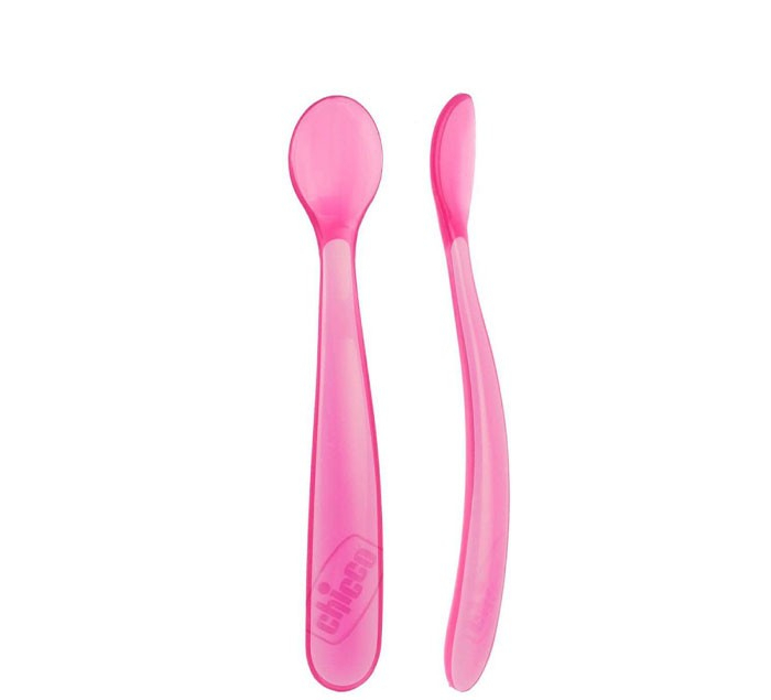 قاشق غذا کودک چیکو مدل softly spoon بسته ۲ عددی