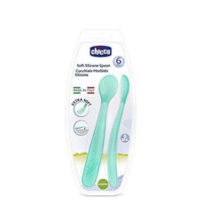 قاشق غذا کودک چیکو مدل softly spoon بسته ۲ عددی