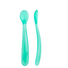 قاشق غذا کودک چیکو مدل softly spoon بسته ۲ عددی