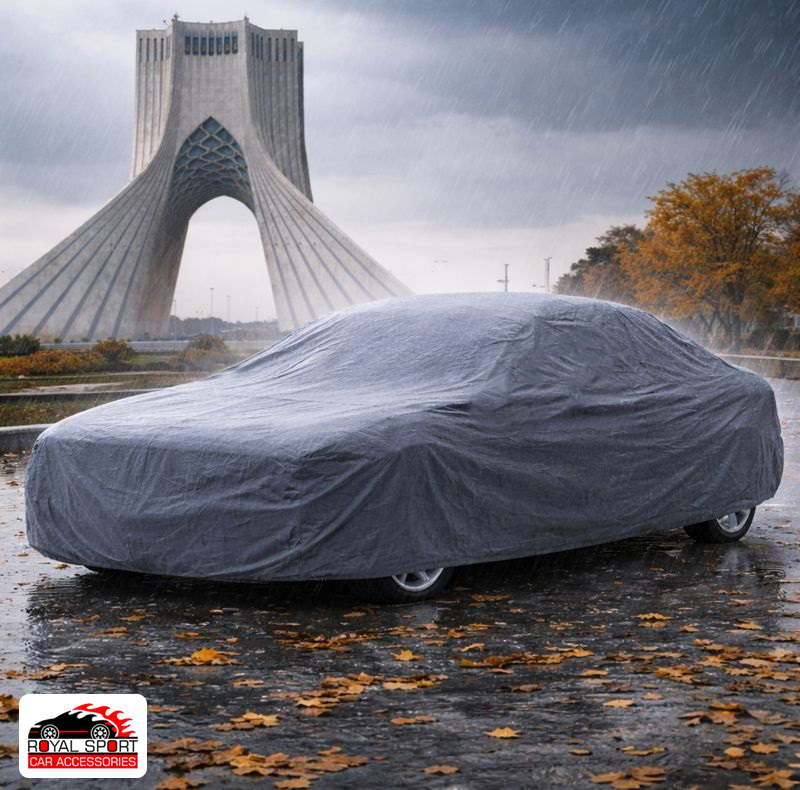چادر خودرو رویال اسپرت مدل ضدآب 100% دوخت یکپارچه سایز LC مناسب برای ام وی ام X33 cross