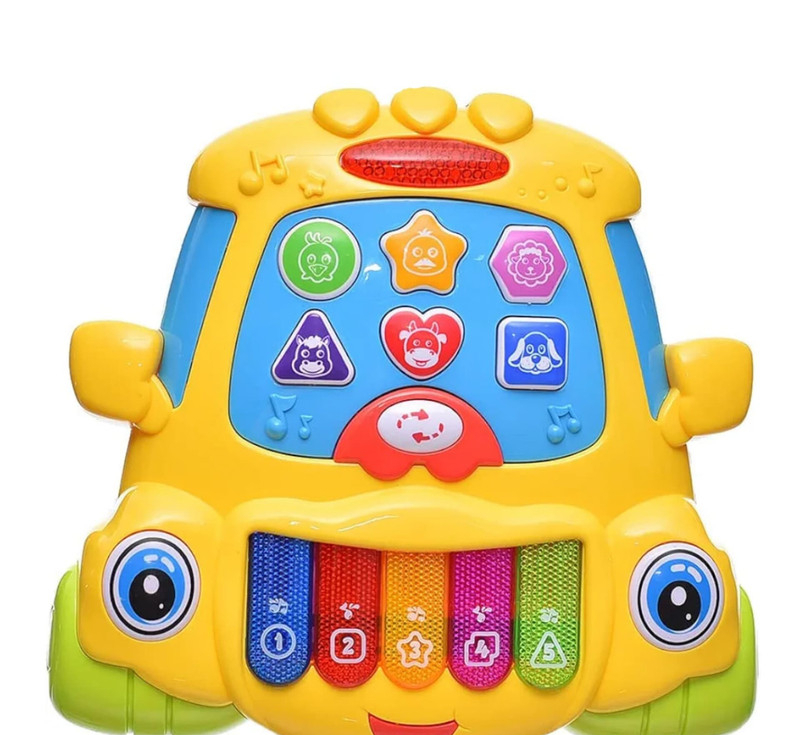 اسباب بازی ناب سل مدل ارگ موزیکال کودک طرح Electronic piano car