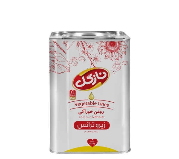 روغن زیرو ترانس مصرف خانوار نازگل وزن 5 کیلوگرم