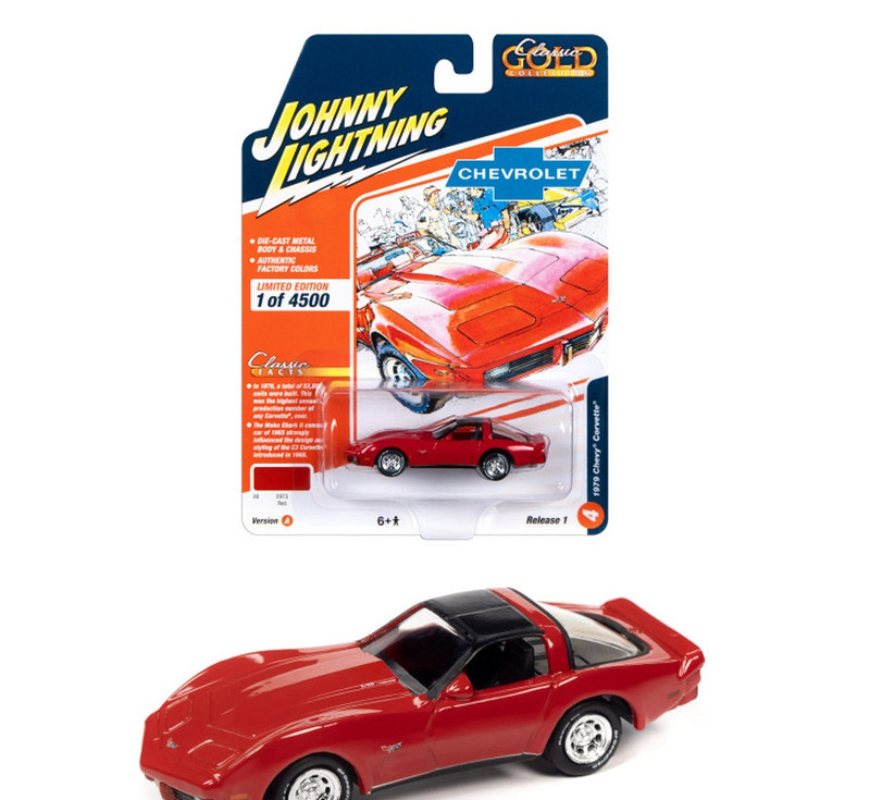ماکت ماشین طرح کوروت مدل CHEVY CORVETTE 1979 جانی لایتینگ